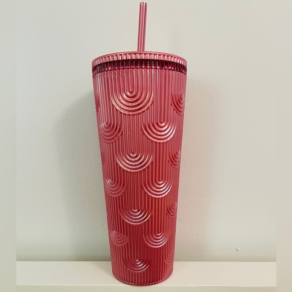 Starbucks Pink Mermaid Scales Cup Pearl Siren Scales Cold Tumbler Venti New 2023 - Picture 4 of 8